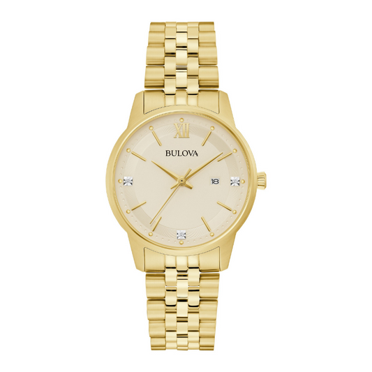 Bulova Crystal Quartz Ladies Watch Watch 97P155