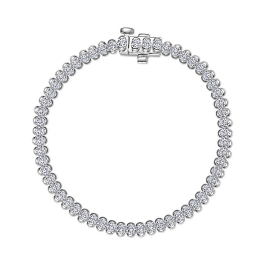 3 CTW Aria Half- Bezel Tennis Bracelet