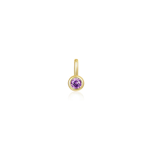 June Birthstone Charm Pendant