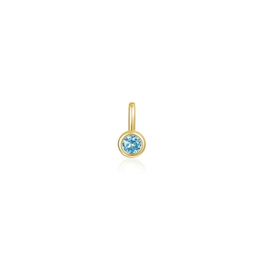 December Birthstone Charm Pendant