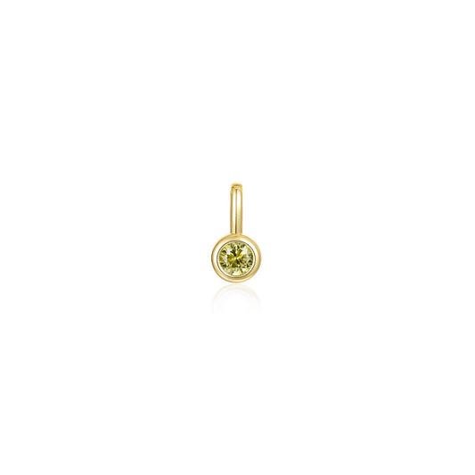 August Birthstone Charm Pendant