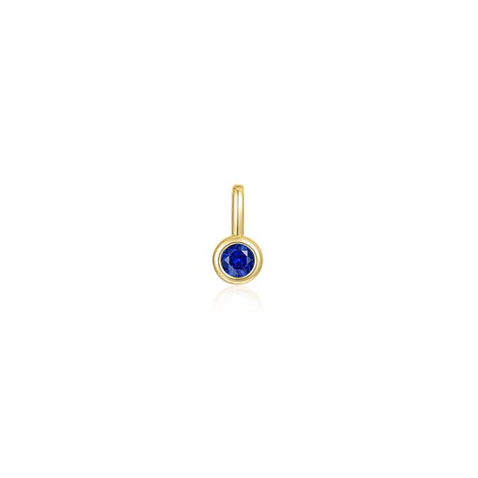 September Birthstone Charm Pendant
