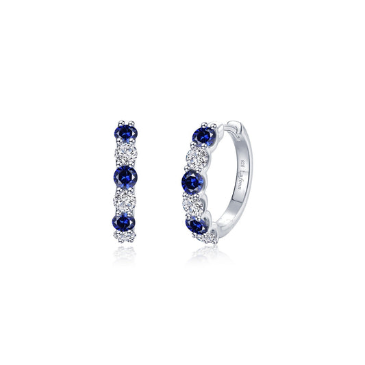 Josie Sapphire Hoop Earrings