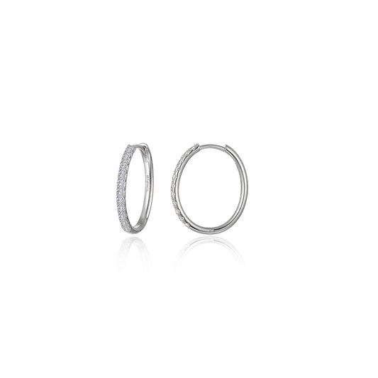 Small Alina Oval Hoop Earrings