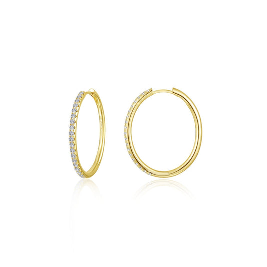 Large Alina Oval Hoop Earrings