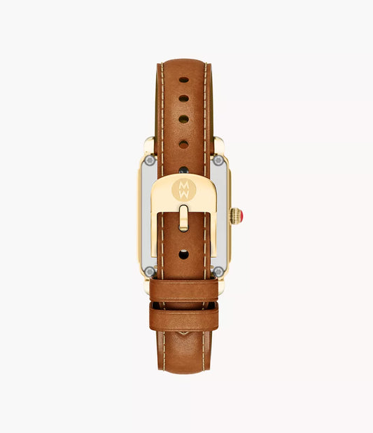 Michele Deco Park 18K Gold-Plated Watch MWW06E000150