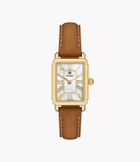 Michele Deco Park 18K Gold-Plated Watch MWW06E000150