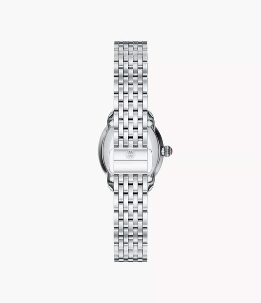 Michele Serein Oval Diamond Stainless Steel Watch MWW21H000001