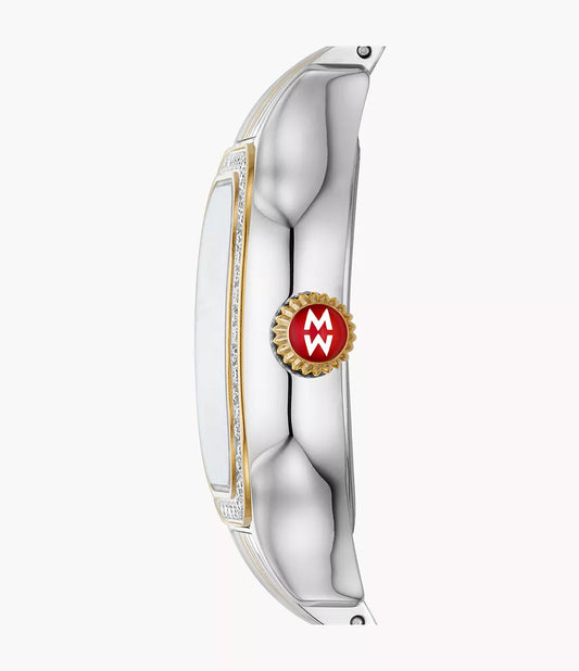 Michele Meggie Two-Tone 18K Gold-Plated Diamond Watch MWW33B000002