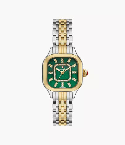 Meggie 18K Two-Tone Gold-Plated Diamond Dial Watch MWW33B000018