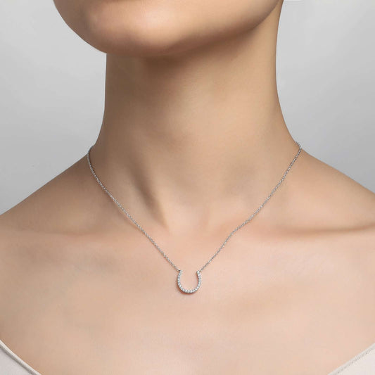 0.21 CTW Horseshoe Necklace