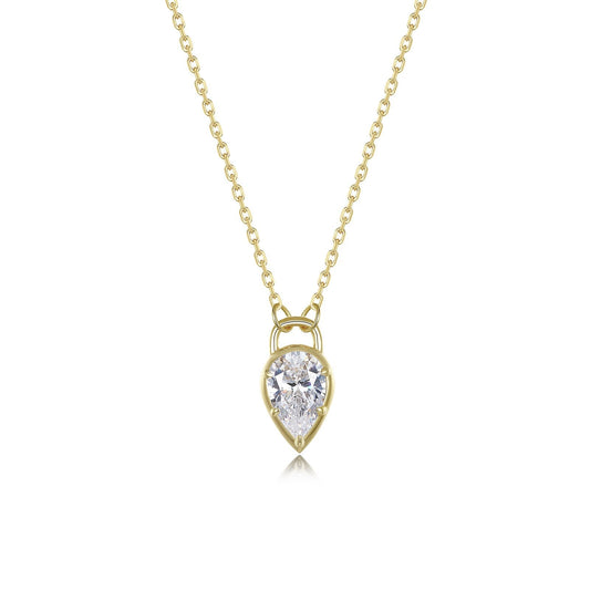 Pear Lock Necklace