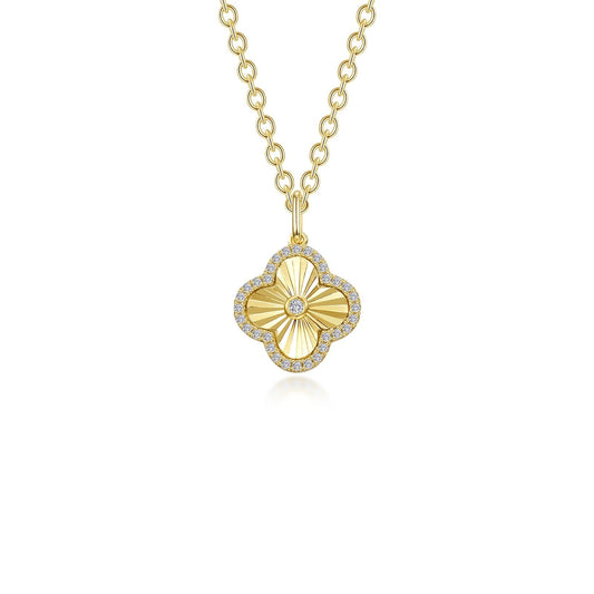 0.6 CTW Halo Necklace