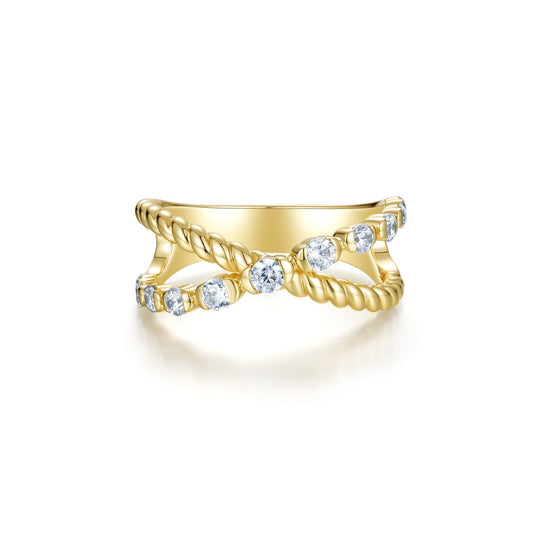 Twined Bezel Ring