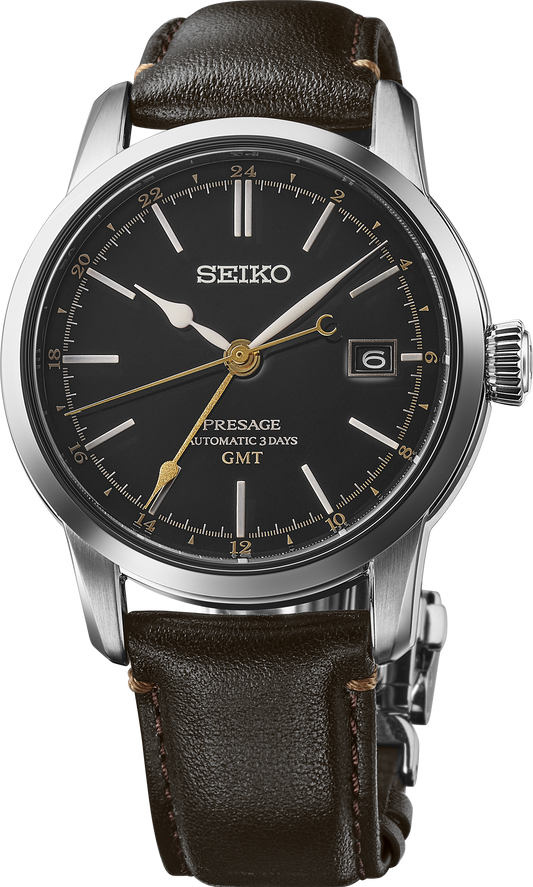 Seiko PRESAGE CRAFTSMANSHIP SERIES URUSHI LACQUER GMT Watch SPB447