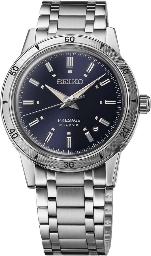 Seiko Presage Style60's Automatic Blue Dial 39.5mm Men's Watch SRPL07