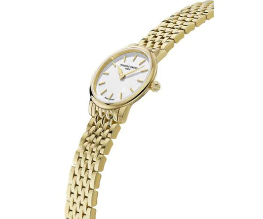 Frederique Constant Ladies Watch Classics slimline ladies mini gold 25mm 3ATM FC-200S5B