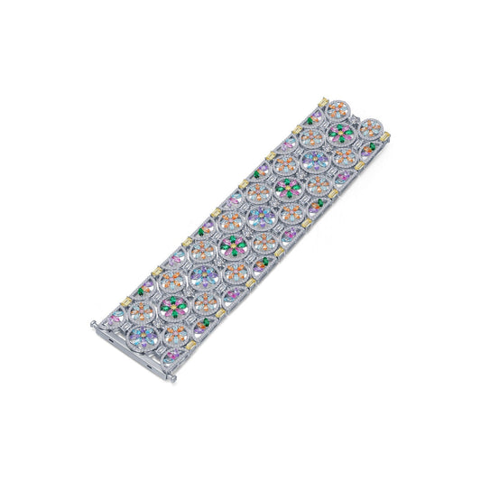 54.24 CTW Statement Multi-Colored Bracelet