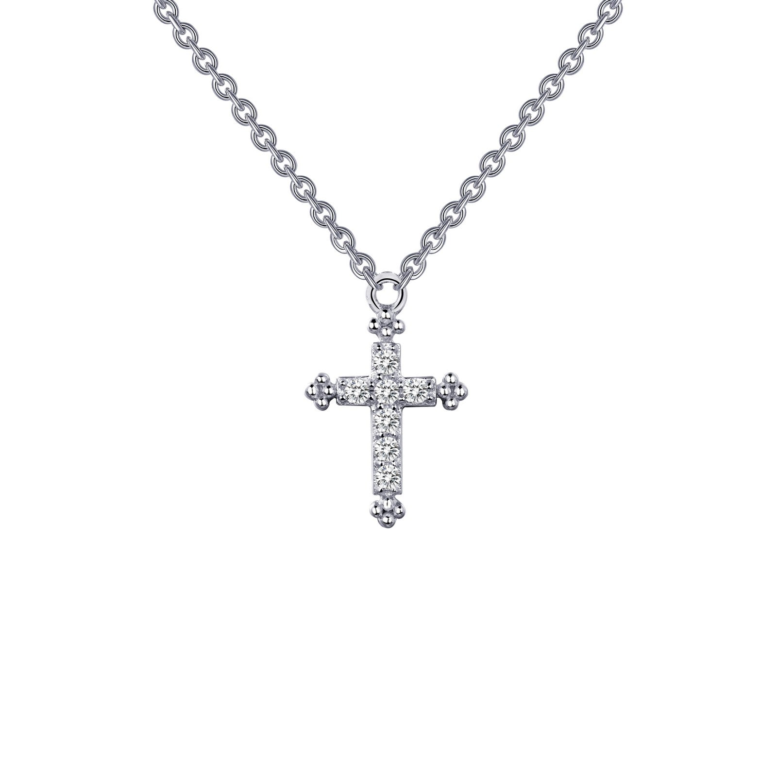0.07 CTW Cross Necklace