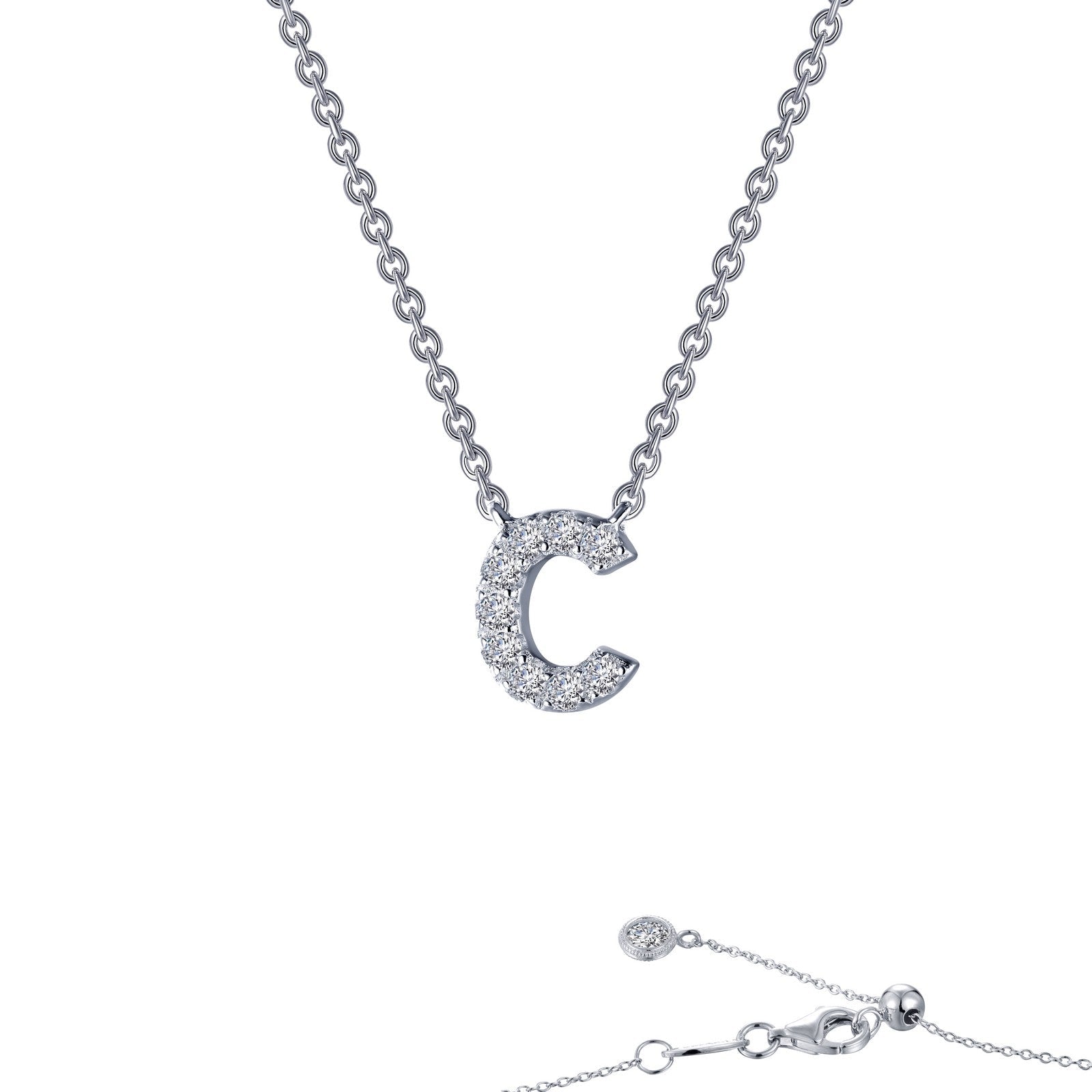 Letter E Pendant Necklace