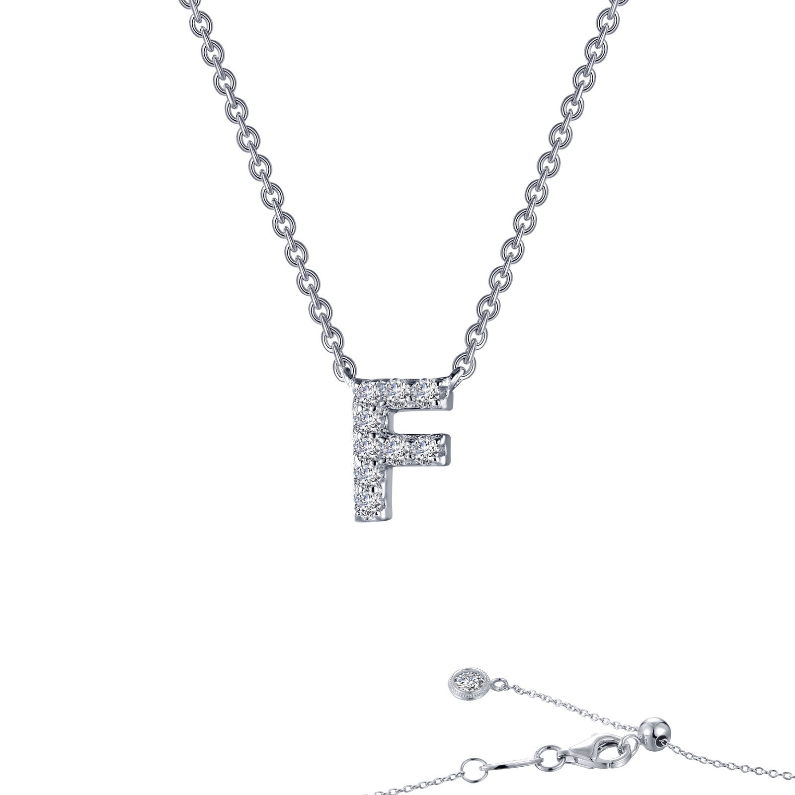 Letter E Pendant Necklace