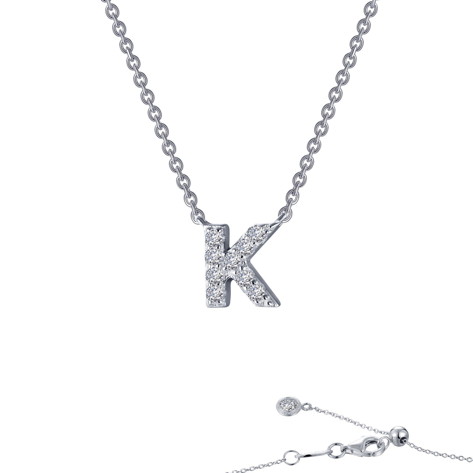 Letter E Pendant Necklace