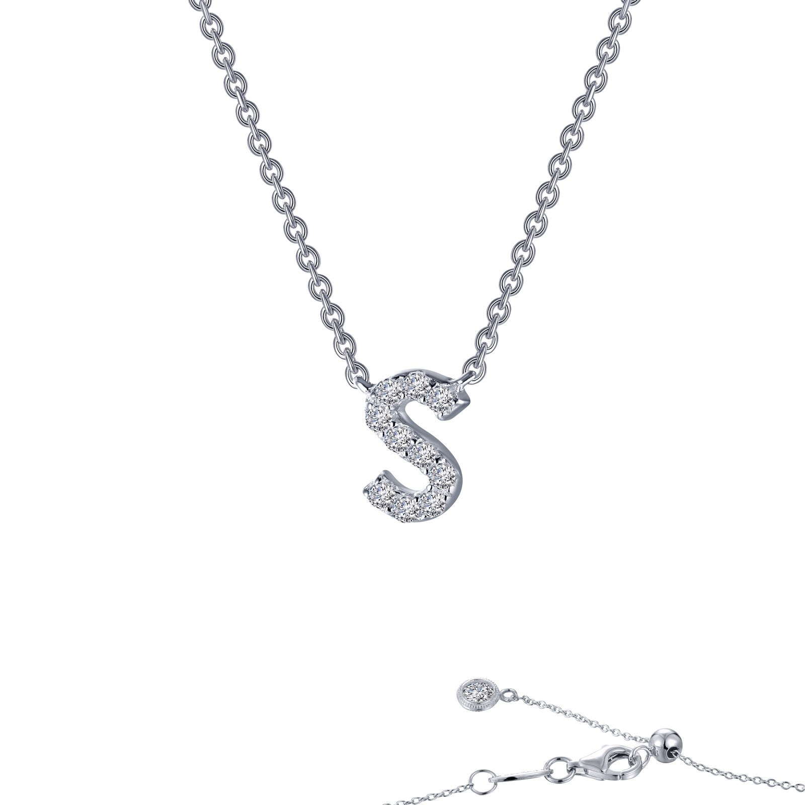 Letter E Pendant Necklace