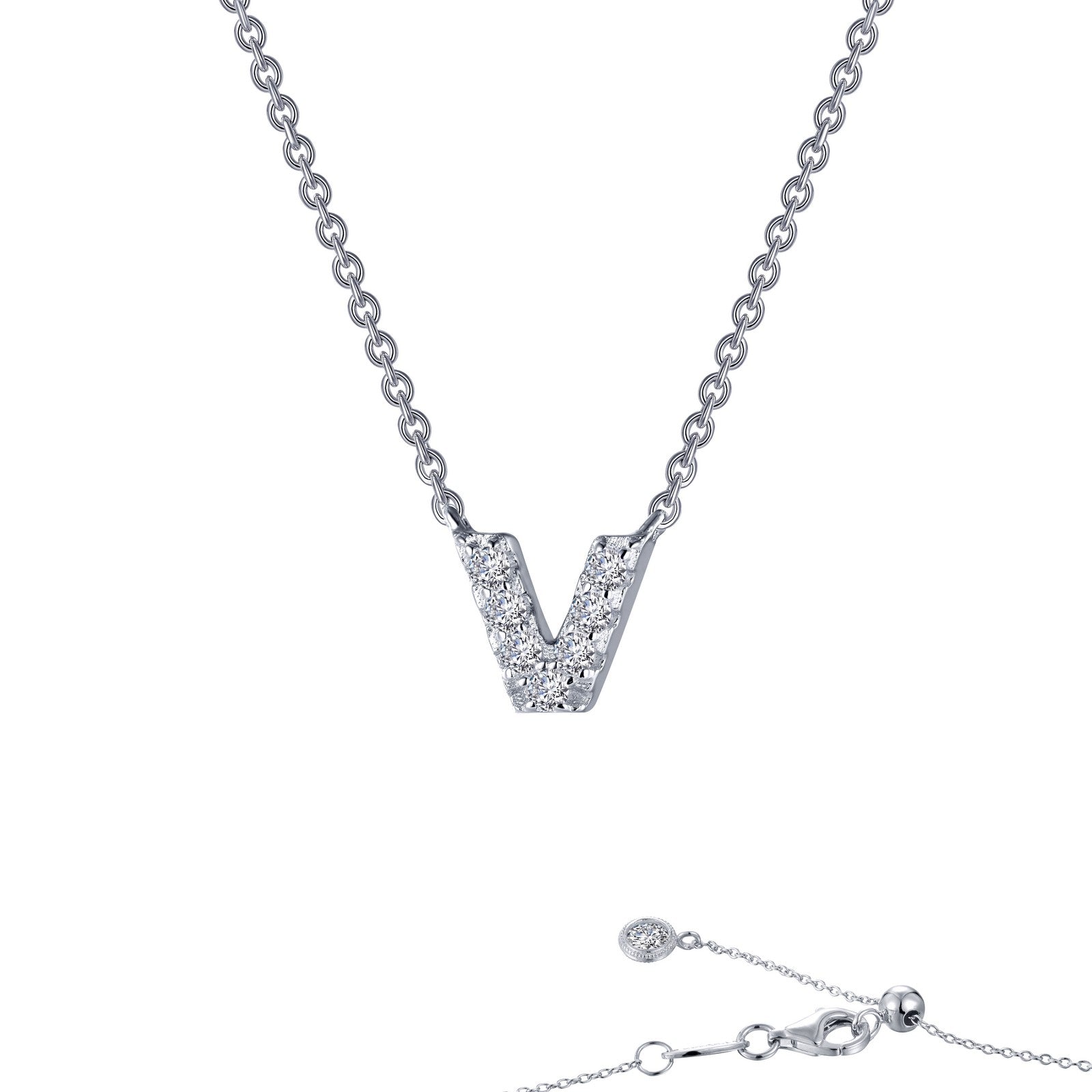 Letter E Pendant Necklace