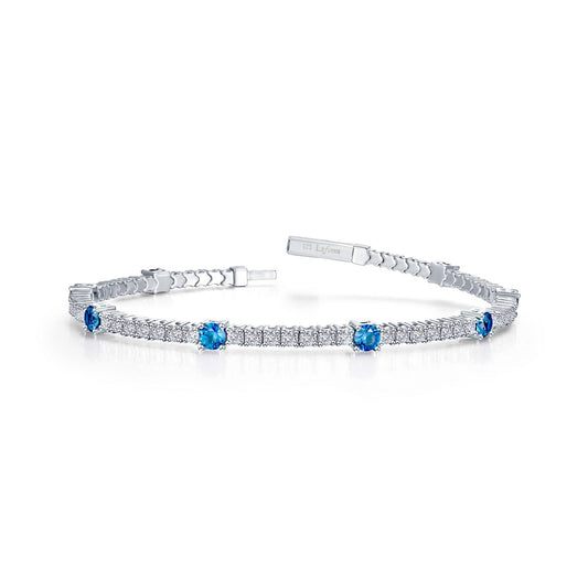 3.25 CTW Station Flexible Tennis Bracelet