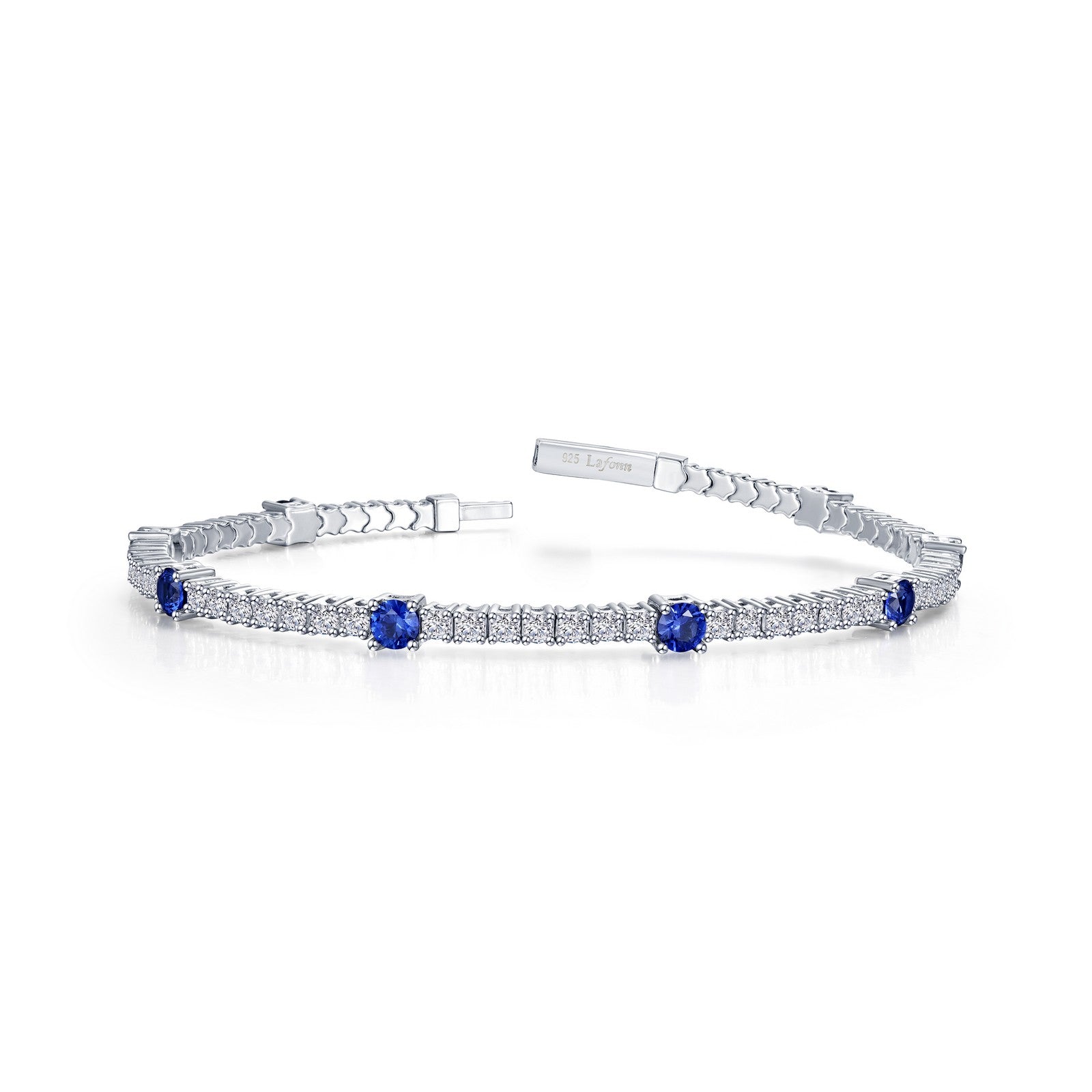 3.25 CTW Station Flexible Tennis Bracelet