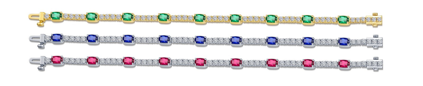 Regal Cushion-Cut Bracelet