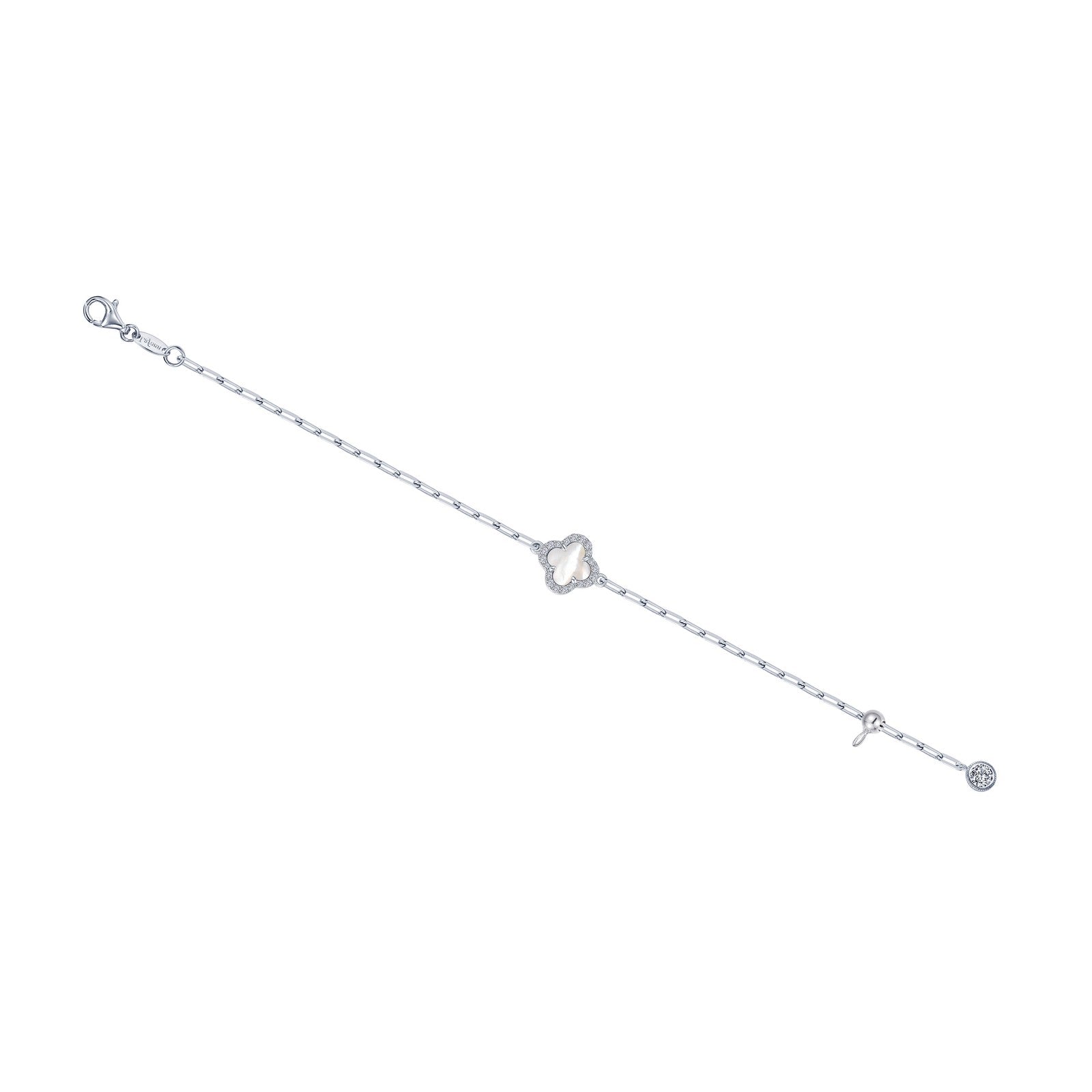 Mother-Of-Pearl Paperclip Bracelet
