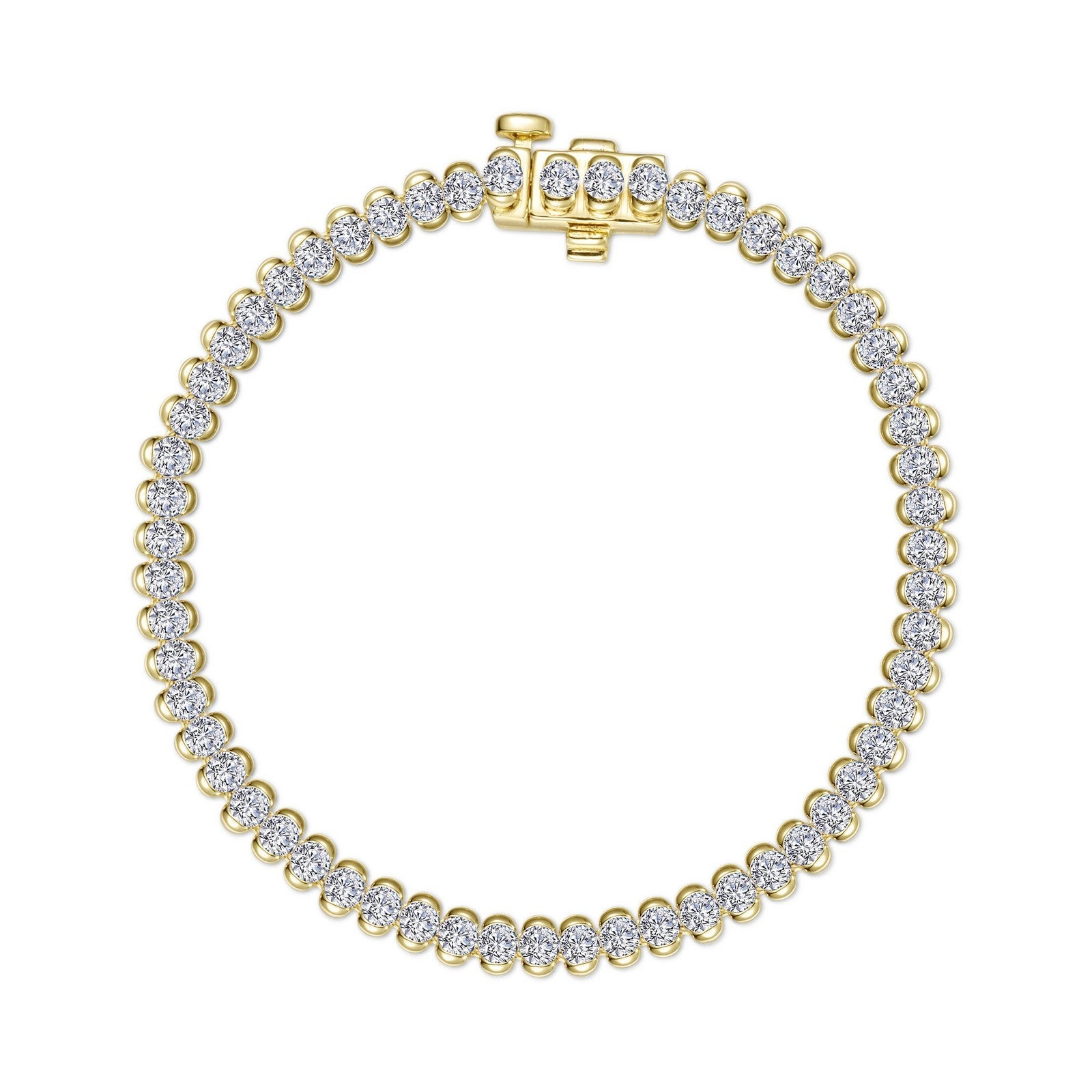 3 CTW Aria Half- Bezel Tennis Bracelet