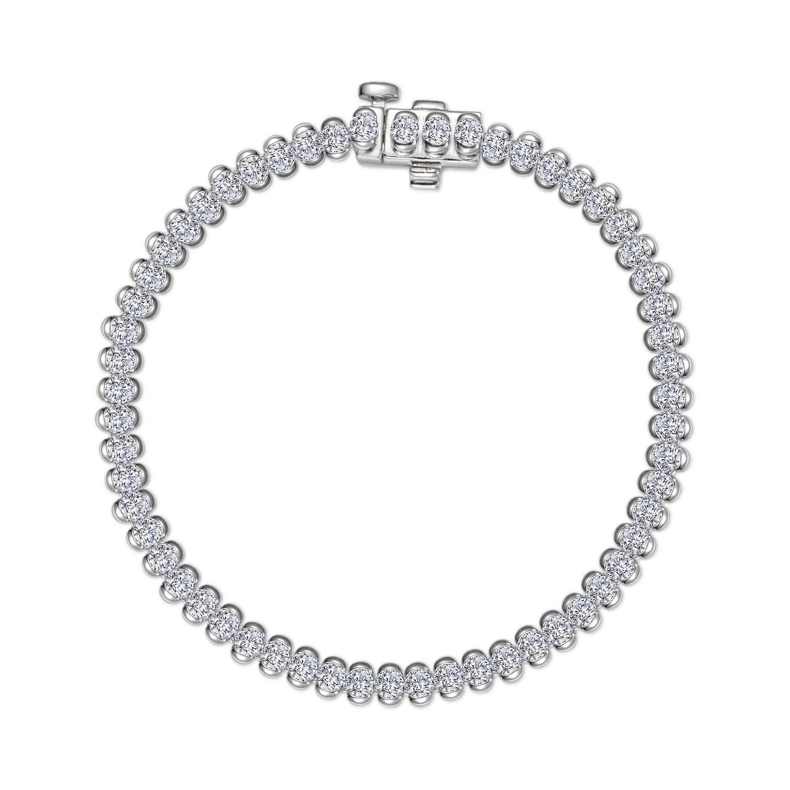 3 CTW Aria Half- Bezel Tennis Bracelet
