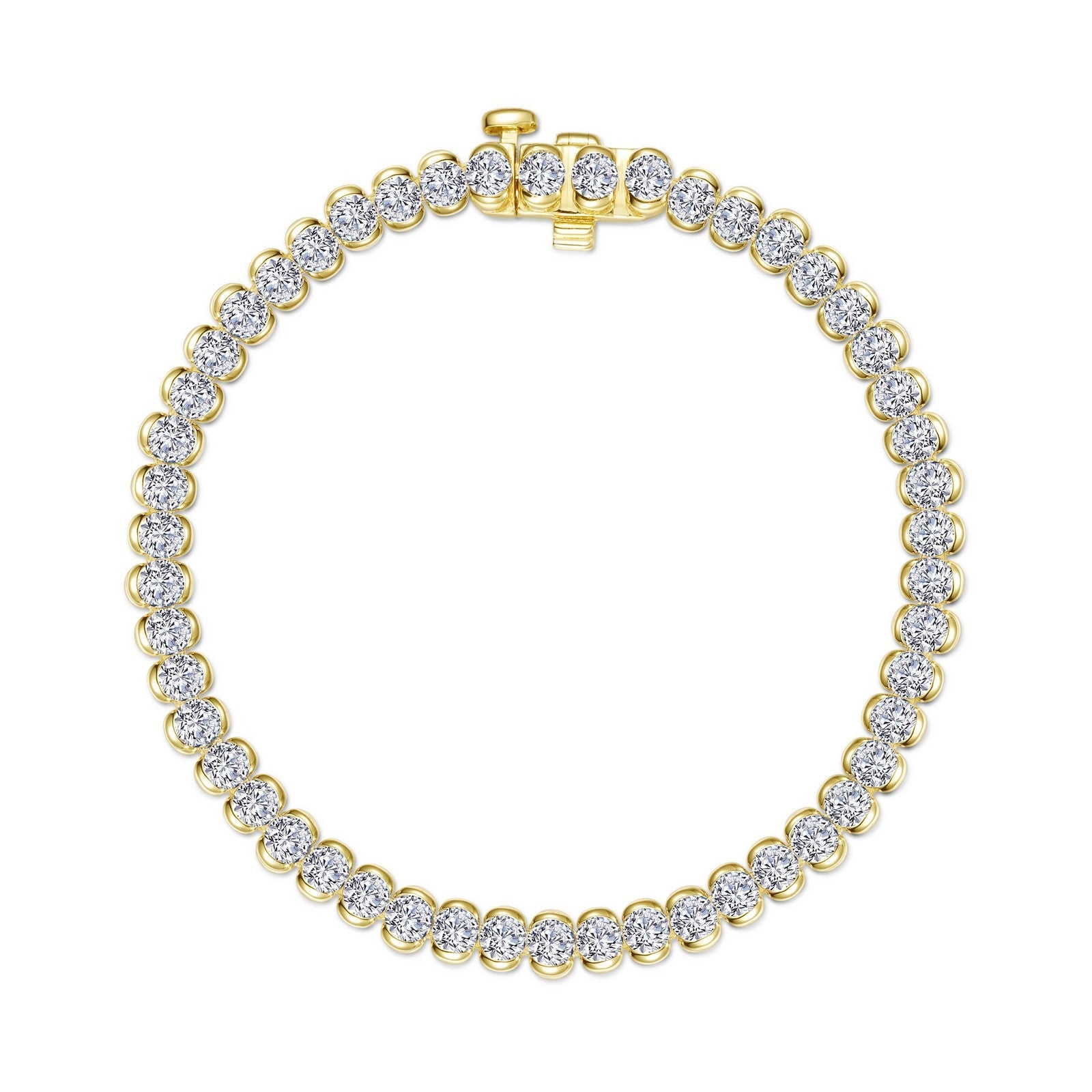 5.5 CTW Aria Half- Bezel Tennis Bracelet