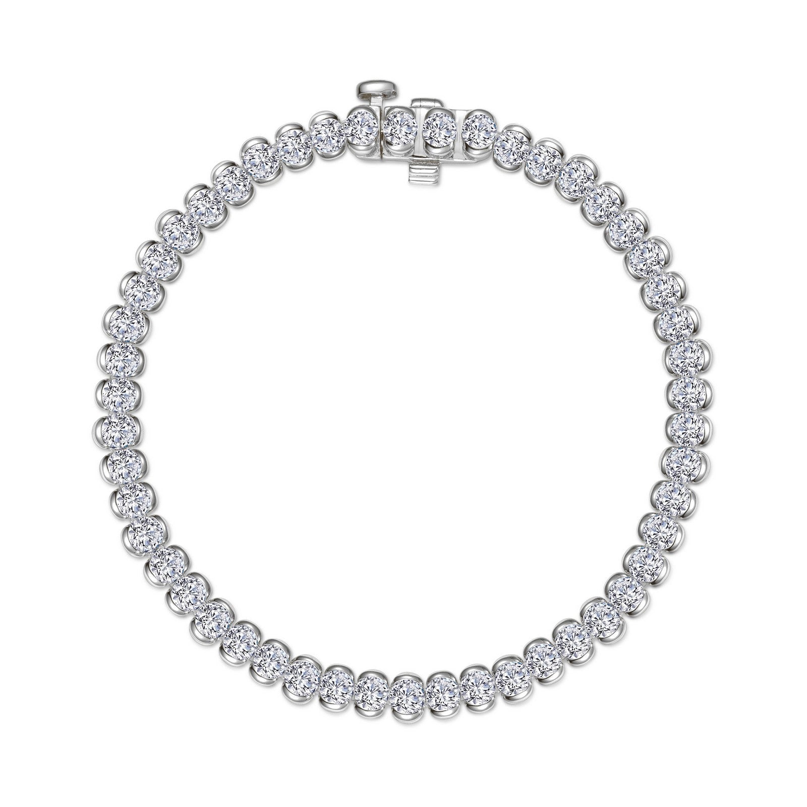 5.5 CTW Aria Half- Bezel Tennis Bracelet