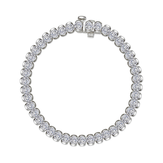 7.5 CTW Aria Half-Bezel Tennis Bracelet