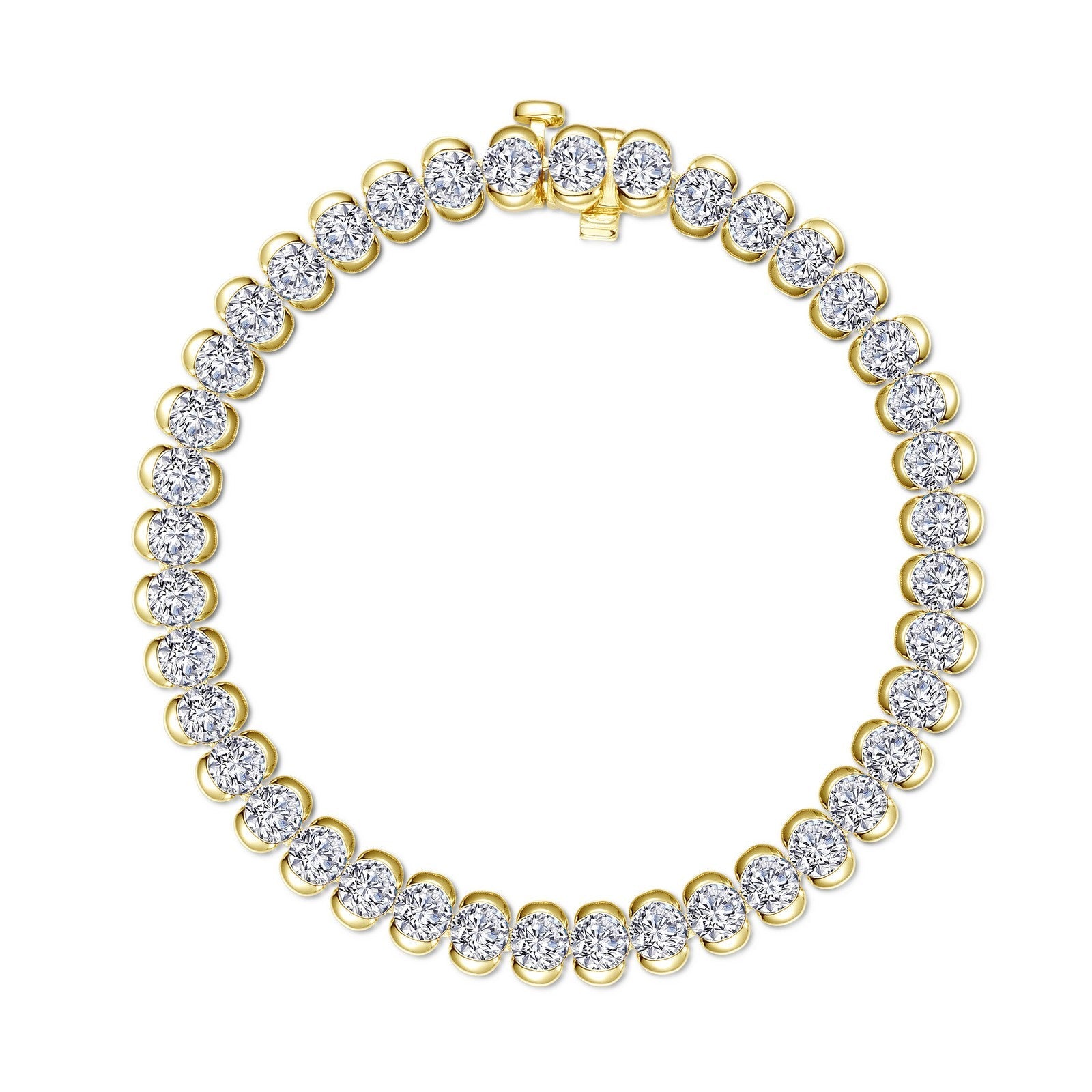 8 CTW Aria Half- Bezel Tennis Bracelet