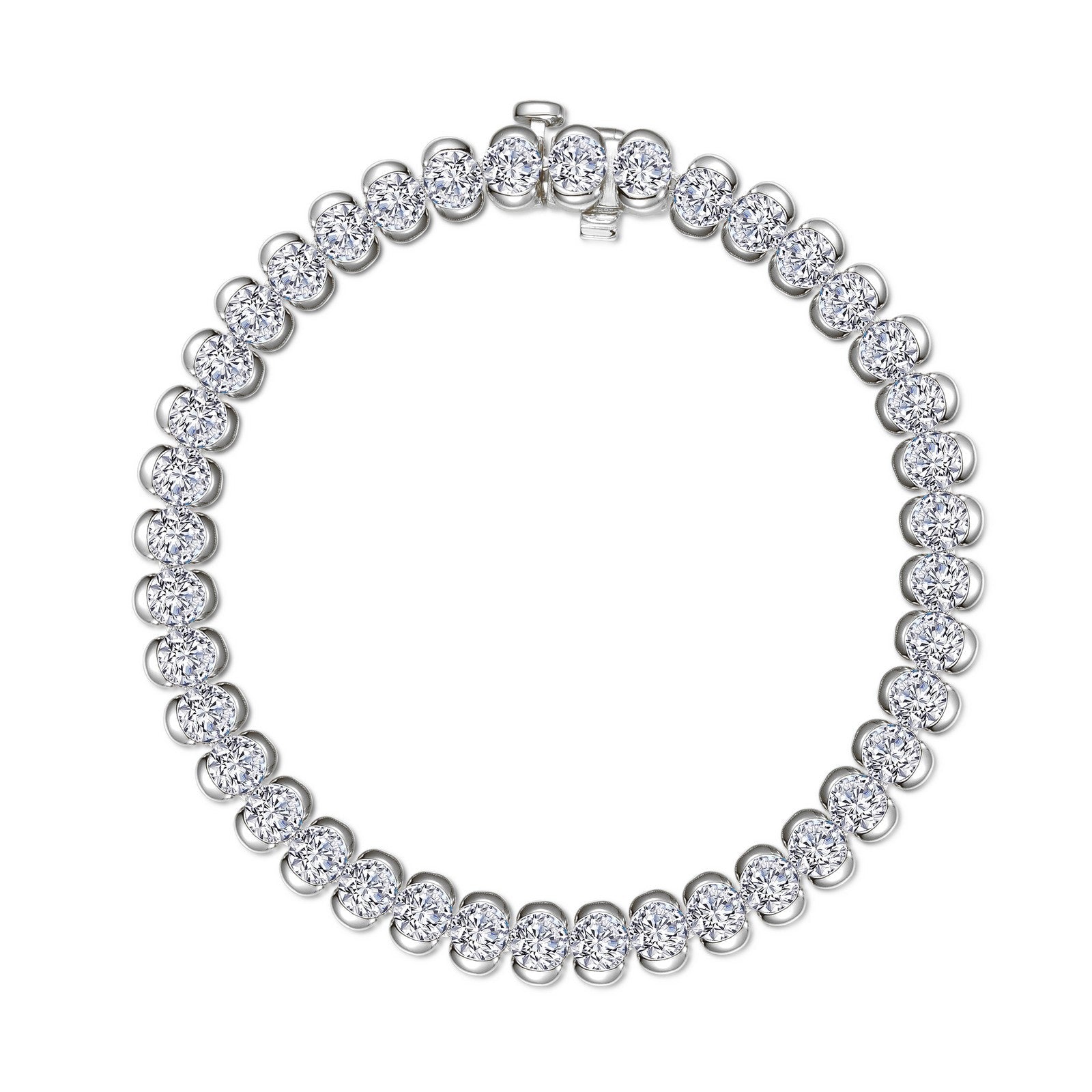 8 CTW Aria Half- Bezel Tennis Bracelet