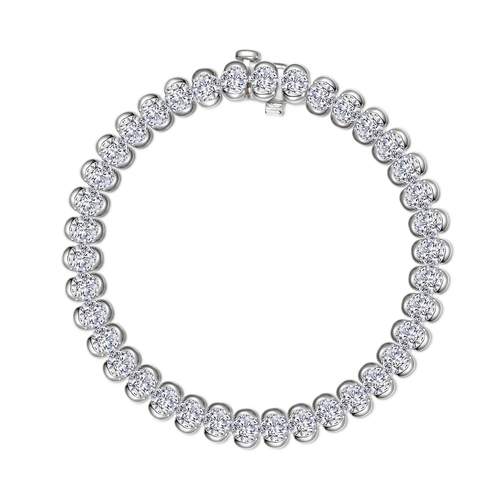 9.5 CTW Aria Half- Bezel Tennis Bracelet