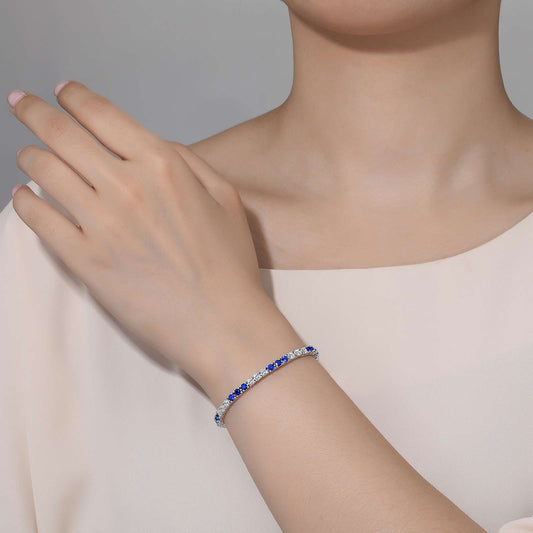 6.0 CTW Alternating Tennis Bracelet