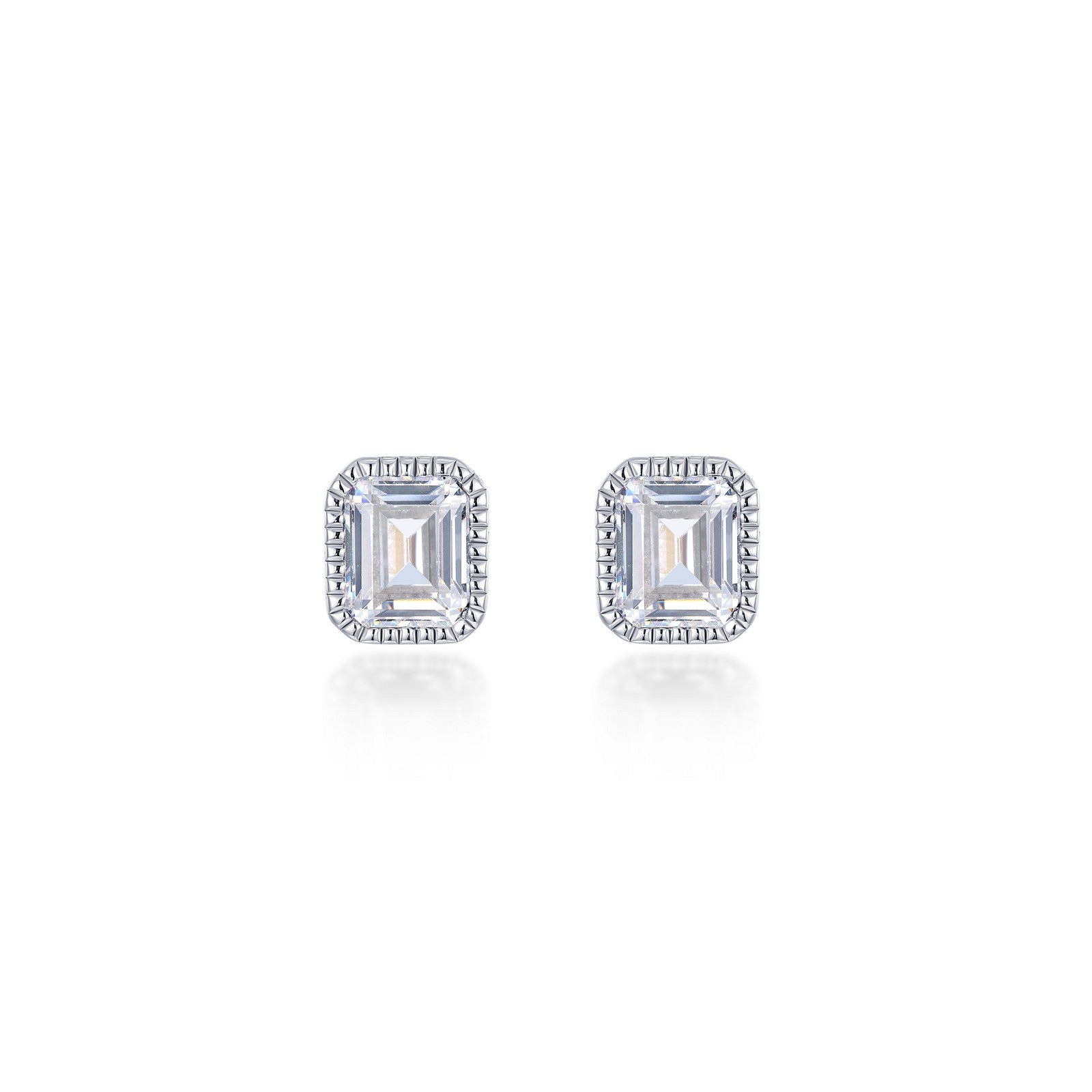 August Birthstone Solitaire Stud Earrings