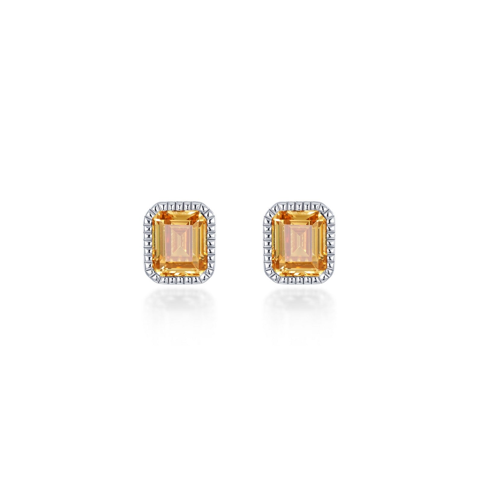 August Birthstone Solitaire Stud Earrings