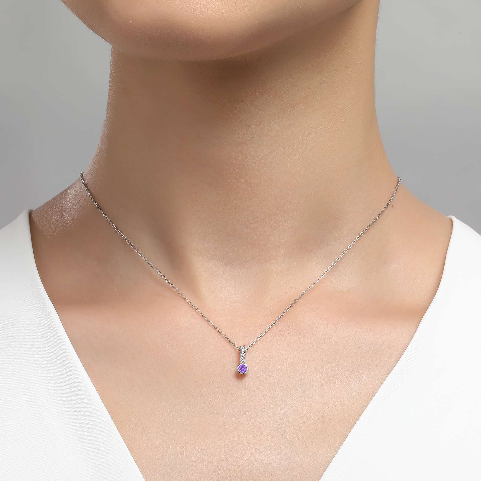 March Birthstone Love Pendant