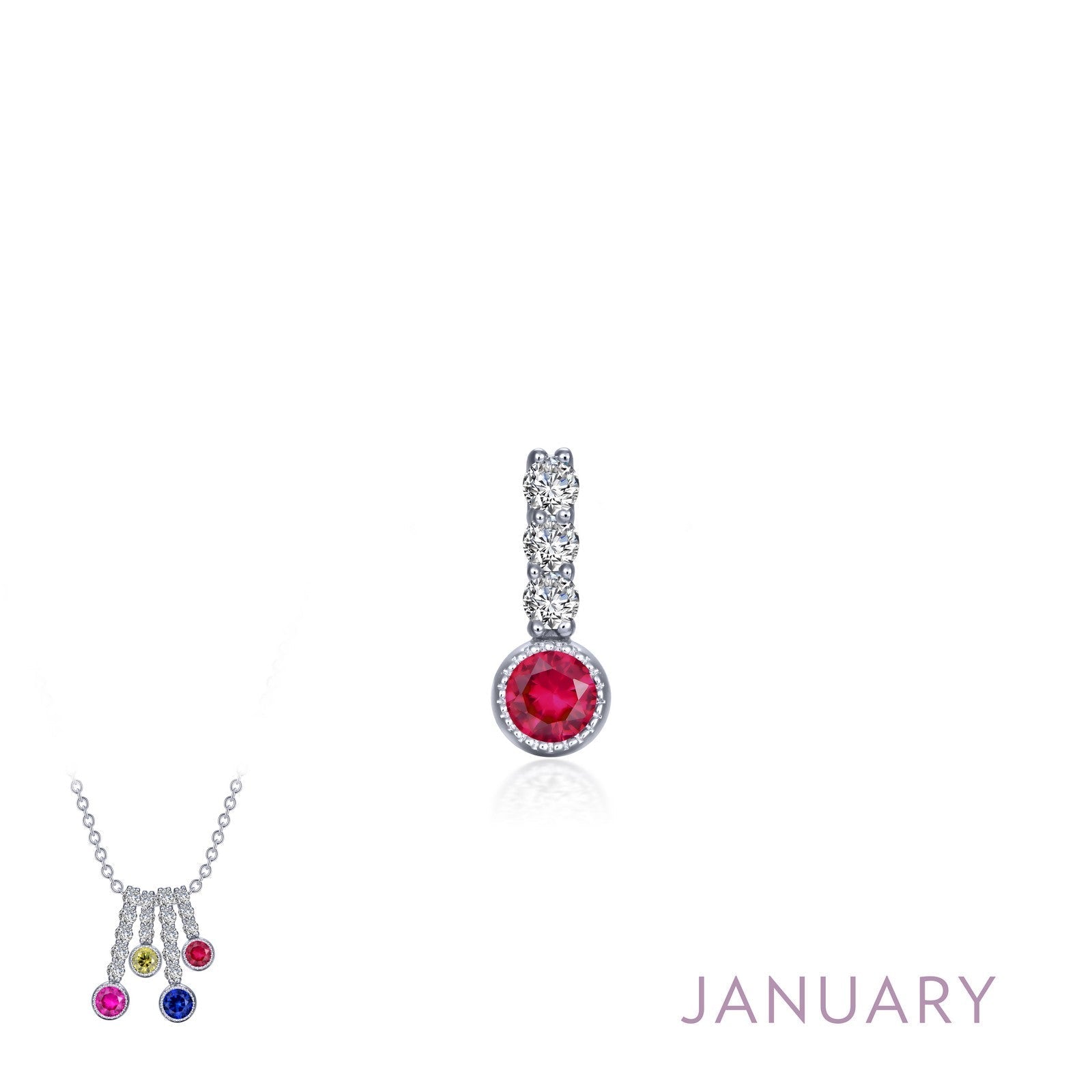 March Birthstone Love Pendant