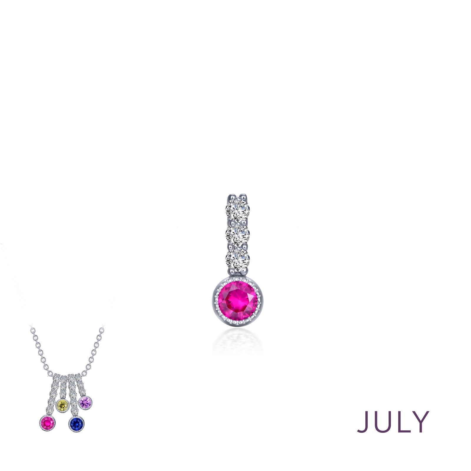 March Birthstone Love Pendant