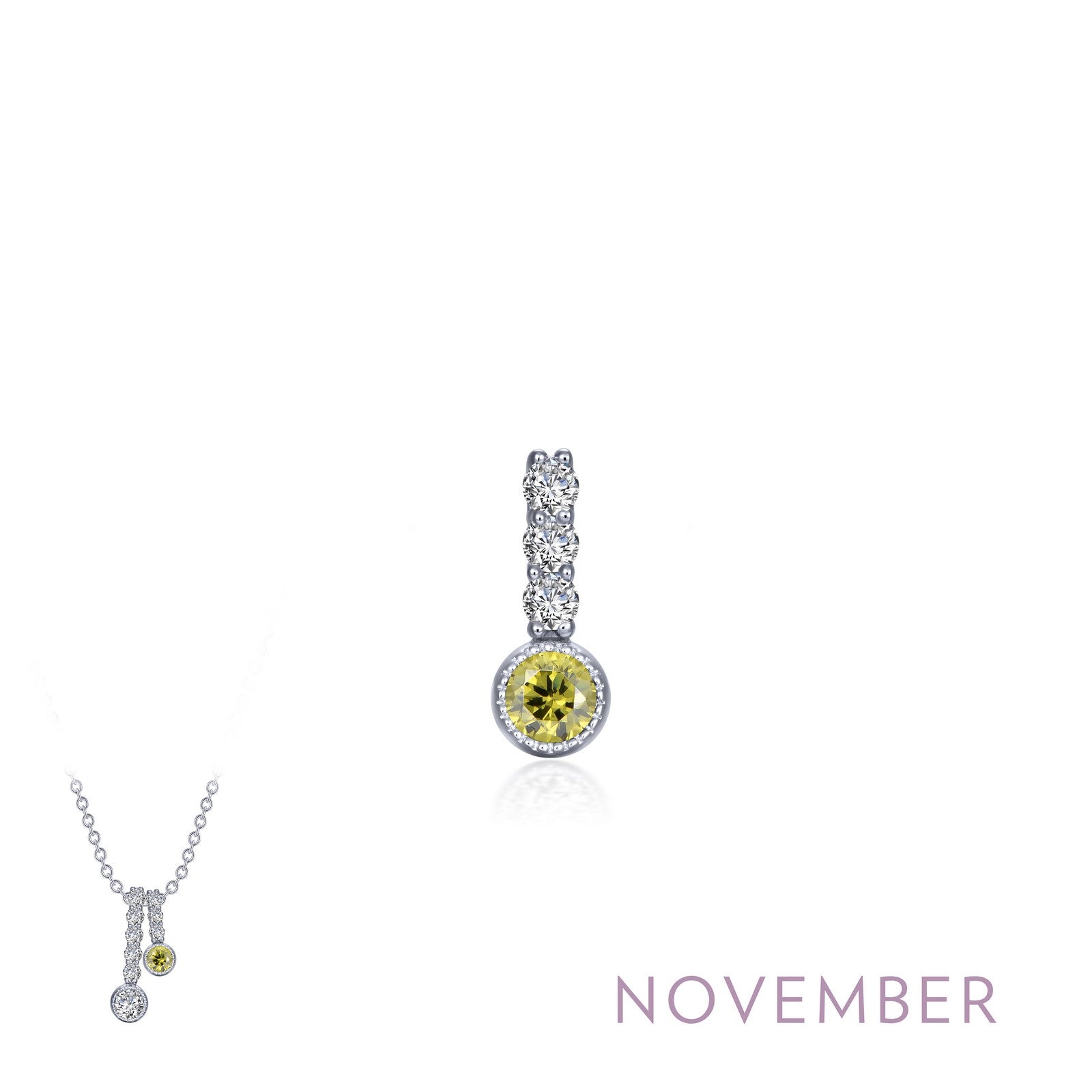 March Birthstone Love Pendant
