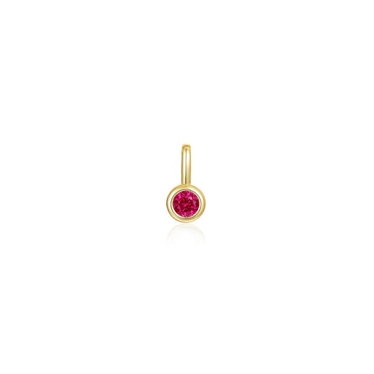 July Birthstone Charm Pendant