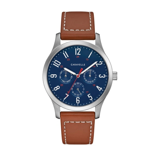 Caravelle Caravelle by Bulova Traditional Blue Dial Men’s Watch 43C122
