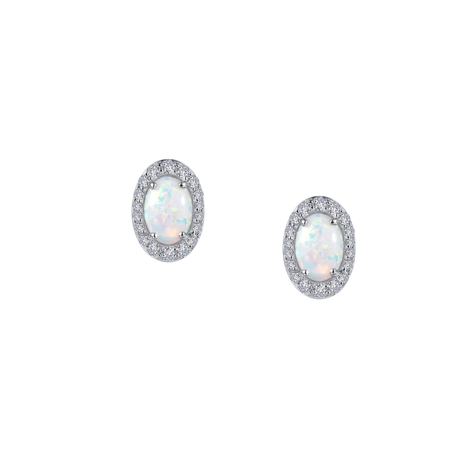 Vintage Inspired Oval Stud Earrings